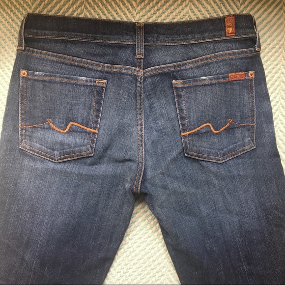 7 For All Mankind Long Legs Bootcut Denim Jeans - Picture 3 of 8